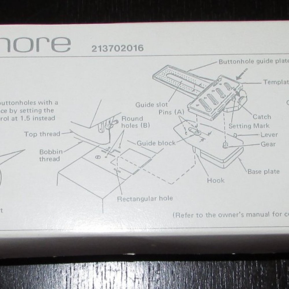 KENMORE Automatic Button Holer Kit - Picture 3 of 3